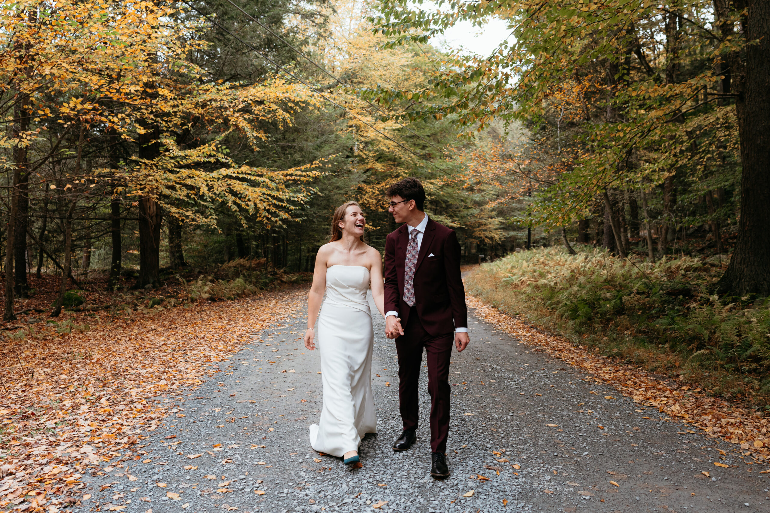 fall elopement in poconos